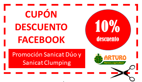 Descuento inmediato recortando el cupón y presentándolo en Piensos A rturo Agricultura